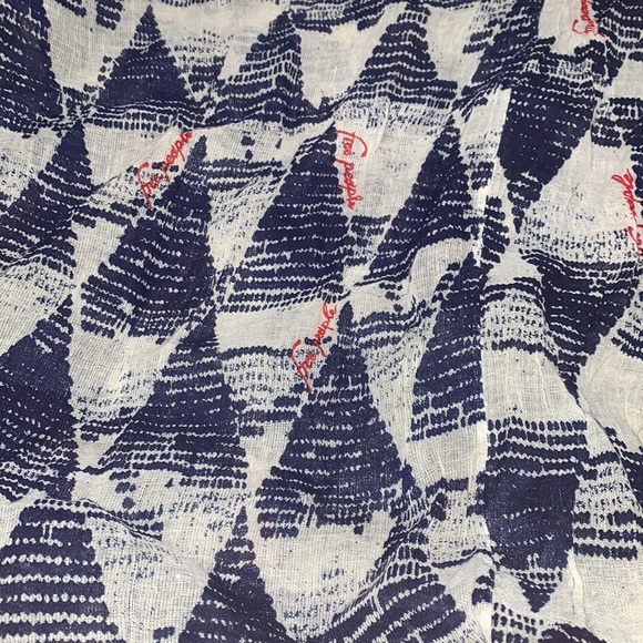 Free People Reusable Bag Muslin Graphic Print Hobo One Strap - Picture 2 of 3